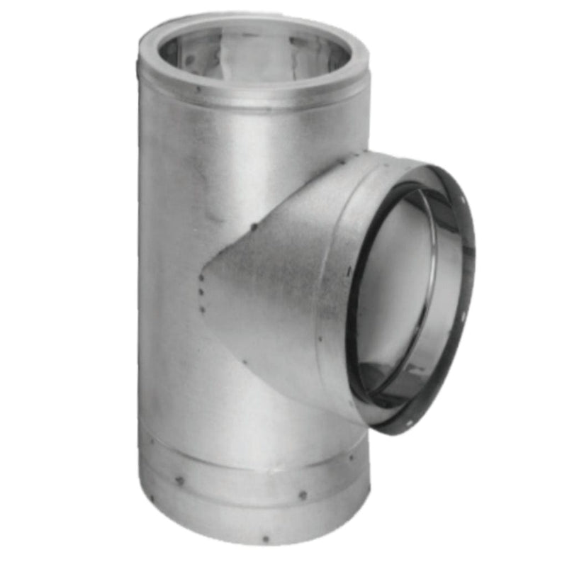 DuraVent DuraTech Tee with Cap Stainless Steel