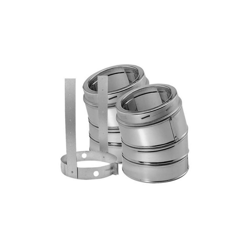 DuraVent DuraTech 8" Diameter Stainless Steel Elbow Kit
