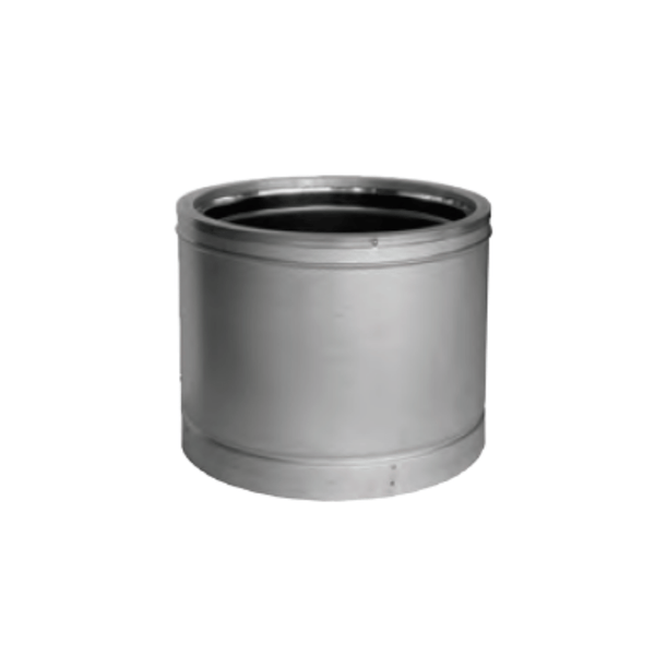 DuraVent DuraTech 10" Diameter Stainless Steel 12" Pipe Length 10DT-12SS All Fuel Chimney Pipe