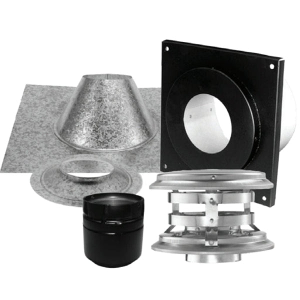 DuraVent 3" Inner Diameter PelletVent Pro Flat Ceiling Vertical Kit