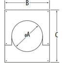 DuraVent PolyPro 8" Firestop Spacer Double-Wall Venting System