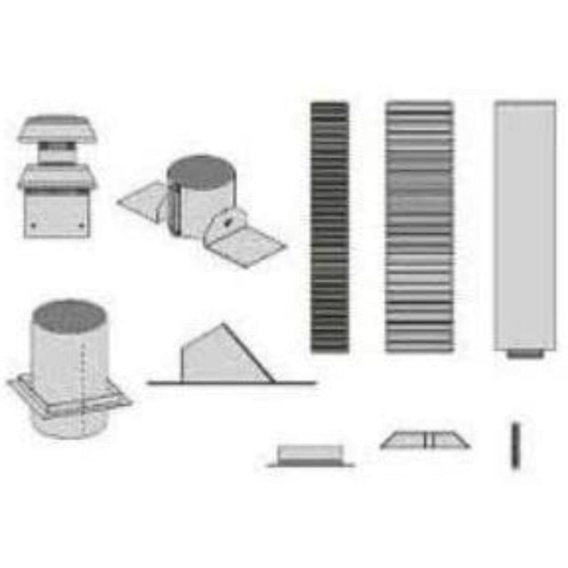 Empire | 4 x 6 5/8 Horizontal Vent Kits for Fireplace