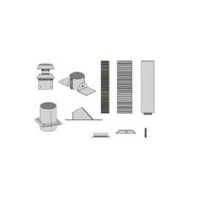 Empire | 4 x 6 5/8 Vertical Vent Kits for Fireplace