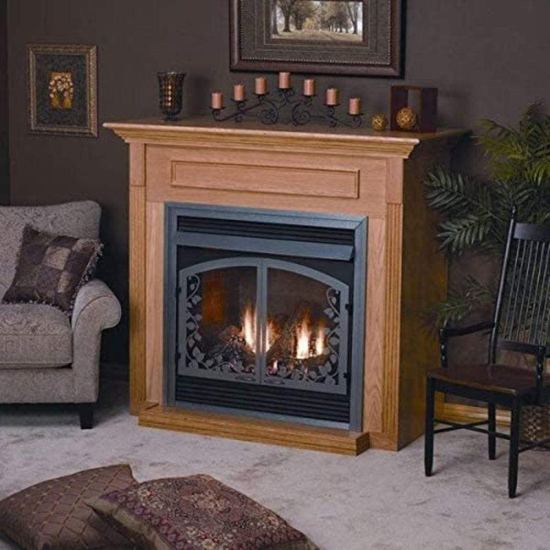 Empire | Wooden Mantel Cabinet with Base for 24" Vail Fireplaces