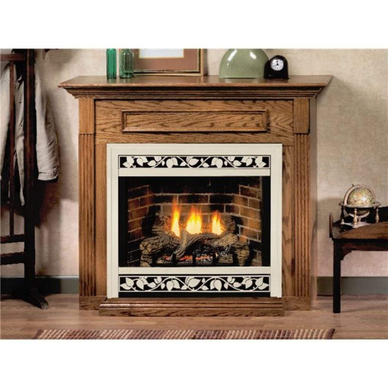 Empire | Wooden Mantel Cabinet with Base for 36" Fireplaces and Fireboxes