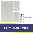 American Fire Glass Square Glass Flame Guard for 36" Square Drop-In Fire Pit Pan