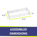 American Fire Glass Rectangular Glass Flame Guard for 36" x 12" Drop-In Fire Pit Pa