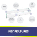 American FireGlassLinear Glass Flame Guard for 36" x 6" Linear Drop-In Fire Pit Pan