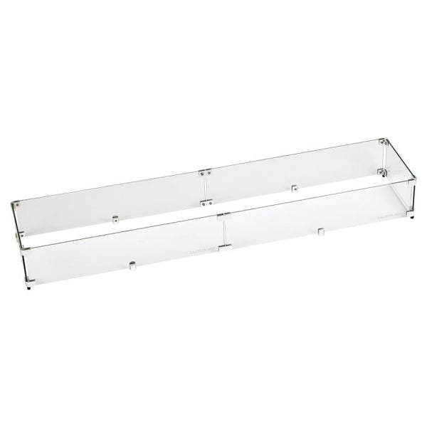American Fire Glass Linear Glass Flame Guard for 48" x 6" Linear Drop-In Fire Pit Pan