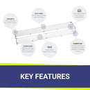 American Fire Glass Linear Glass Flame Guard for 60" x 6" Linear Drop-In Fire Pit Pan