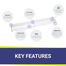 American Fire Glass Linear Glass Flame Guard for 72" x 6" Linear Drop-In Fire Pit Pan