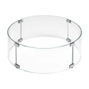 American Fire Glass Round Glass Flame Guard for 25" Round Drop-In Fire Pit Pan