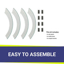 American Fire Glass Round Glass Flame Guard for 19" Round Drop-In Fire Pit Pan