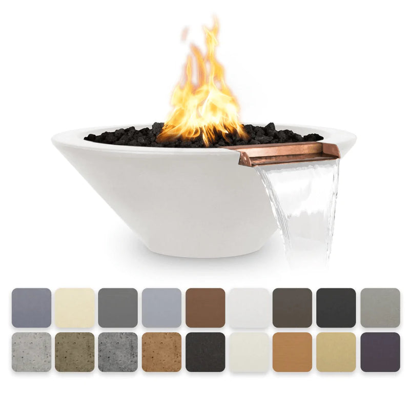 The Outdoor Plus - Cazo GFRC Concrete Round Fire and Water Bowl 24"
