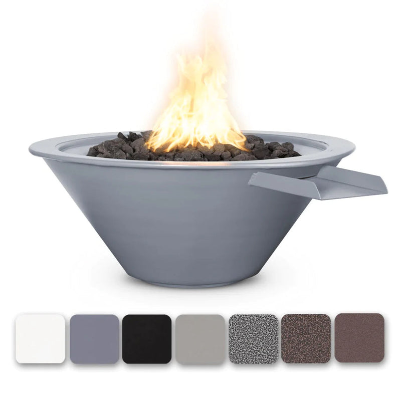 The Outdoor Plus - Cazo Powder Coated Steel Round Fire & Water Bowl 24"