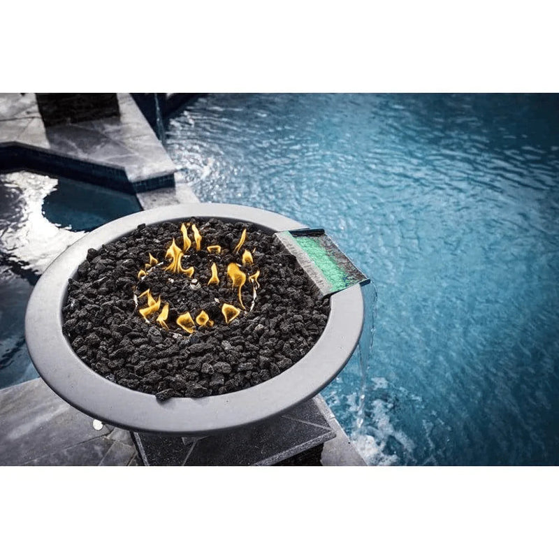 The Outdoor Plus - Cazo GFRC Concrete Round Fire and Water Bowl 48"