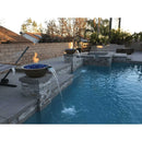 The Outdoor Plus - Sedona GFRC Concrete Round Fire and Water Bowl 27"