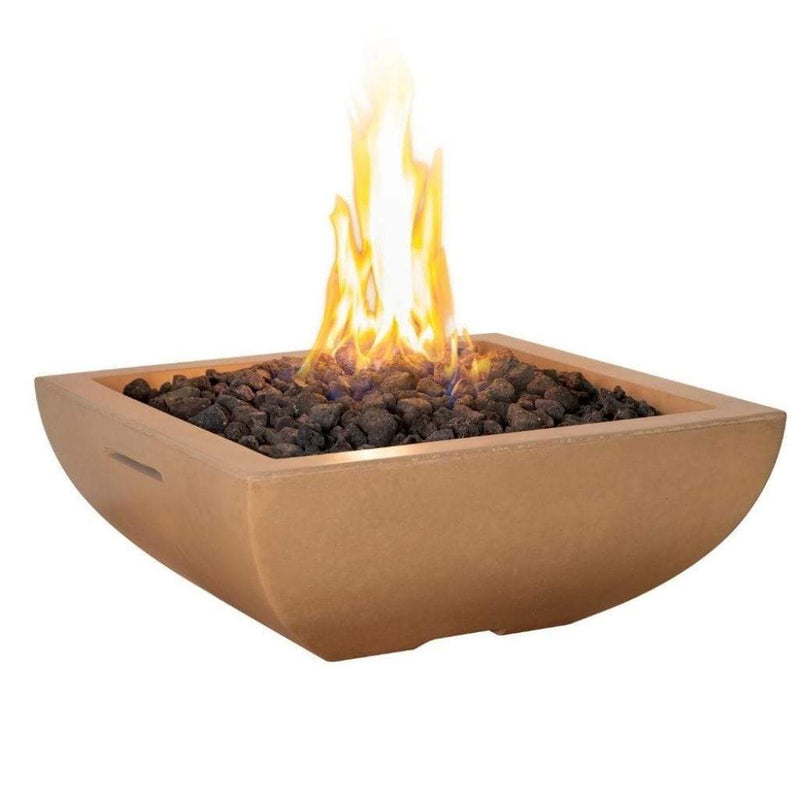 American Fyre Design | 30" Bordeaux Petite Square Gas Fire Bowl