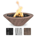 The Outdoor Plus - Cazo GFRC Wood Grain Concrete Round Fire Bowl 24"