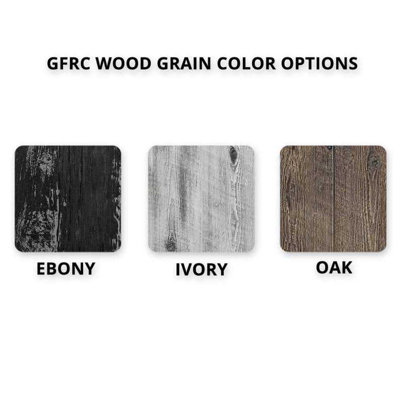 The Outdoor Plus - Coronado GFRC Wood Grain Concrete Rectangle Gas Fire Pit 48"