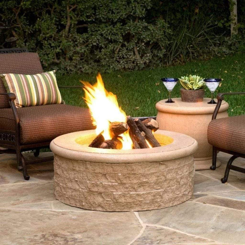 American Fyre Design | Chiseled 39" Round Gas Fire Pit