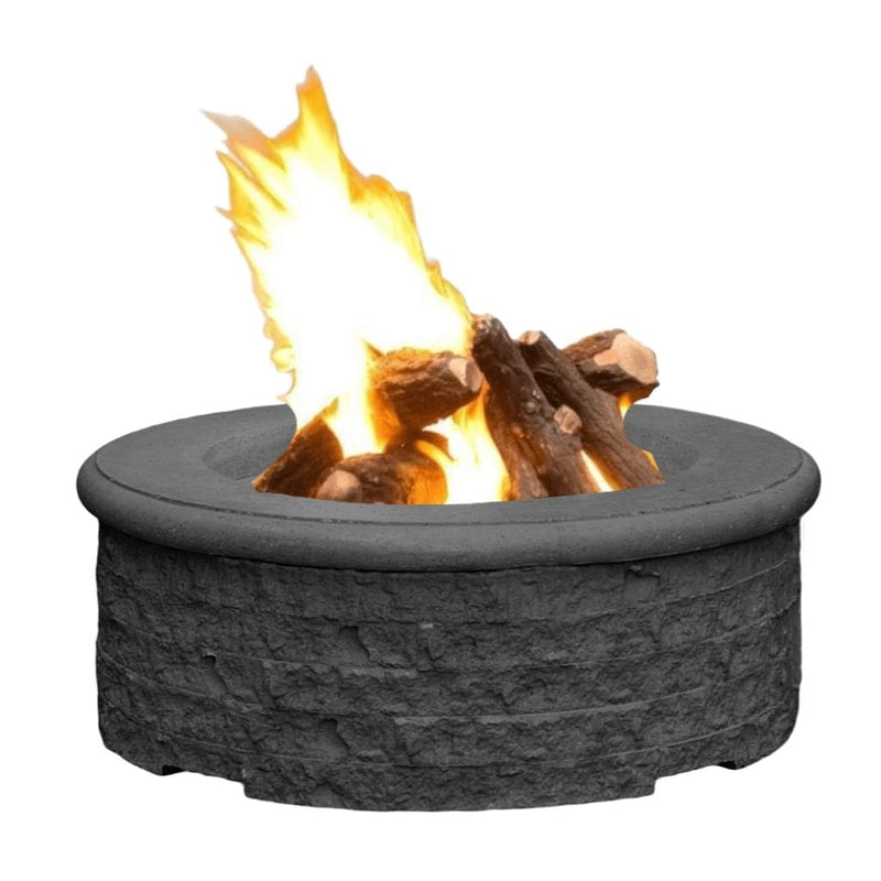 American Fyre Design | Chiseled 39" Round Gas Fire Pit