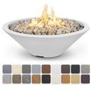 The Outdoor Plus - Cazo Wide Ledge GFRC Concrete Round Liquid Propane Fire Pit 48"