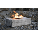 The Outdoor Plus - Coronado GFRC Wood Grain Concrete Rectangle Gas Fire Pit 108"