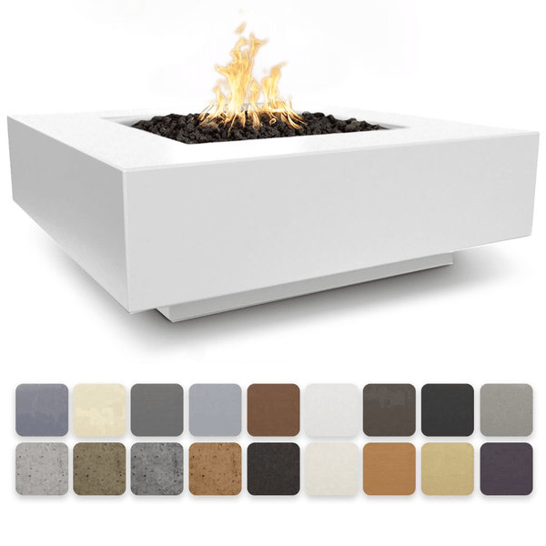 The Outdoor Plus - Cabo GFRC Concrete Square Natural Gas Fire Pit 36"