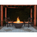 The Outdoor Plus - Sienna GFRC Concrete Round Liquid Propane Fire Pit 37"