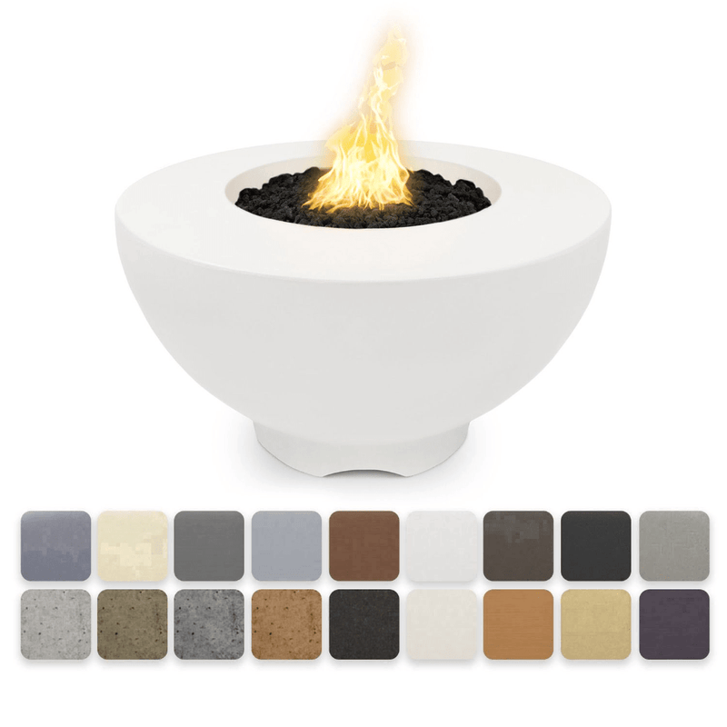 The Outdoor Plus - Sienna GFRC Concrete Round Natural Gas Fire Pit 37"