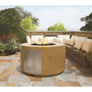 The Outdoor Plus - Chat Height Florence GFRC Concrete Round Liquid Propane Fire Pit 42"