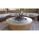 The Outdoor Plus - Tempe GFRC Concrete Round Natural Gas Fire Pit 48"