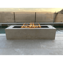 The Outdoor Plus - Cabo Linear GFRC Concrete Rectangle Liquid Propane Fire Pit 90"