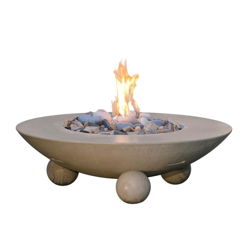 American Fyre Design | 54" Versailles Round Gas Firetable Ball Feet