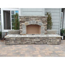 Mason-Lite 44" Pre-Cast Masonry Firebox Kit with 2ft Masonry Chimney with MFP44-SHBL Brick Liner