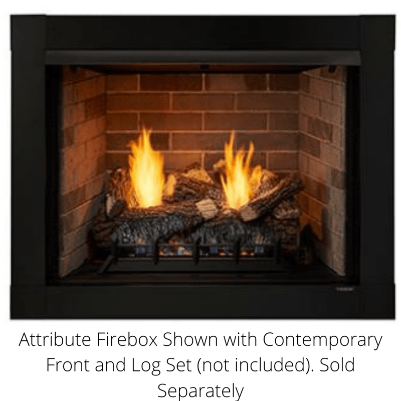 Monessen 36" Attribute Universal Circulating Vent Free Firebox with Radiant Face and Multitonal Brown/Gray Reversible Interior Panels