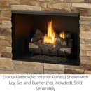 Monessen 42" Exacta Vent Free Circulating Clean Face Firebox with Interior Panels