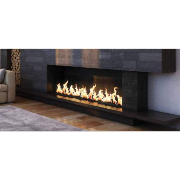 72" Linear Gas Fireplace (No Trough)- 12" B-Vent | Mason-Lite
