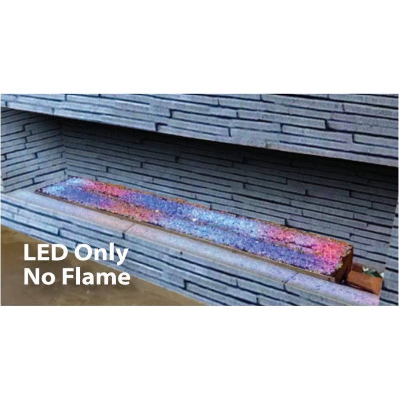 96" Linear Drop-In Burner With LED Lights For Use With LMFP96  | Mason-Lite