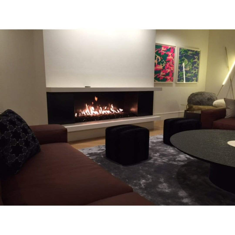 96" Linear Gas Fireplace - Dual 12" B-Vent | Mason-Lite