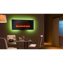 SimpliFire 38 Inch Modern Linear Wall Mount Electric Fireplace