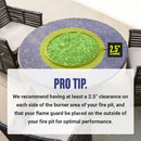 American Fire Glass Square Glass Flame Guard for 18" Square Drop-In Fire Pit Pan