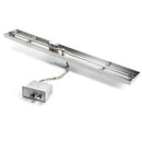 HPC | 25" x 8" Linear Interlink Pan Push Button Flame Sensing Ignition Fire Pit Insert