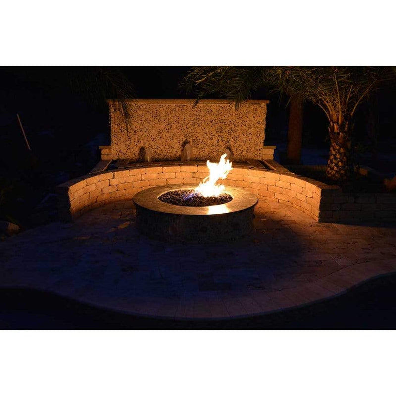 HPC | Round Enclosure Penta Burner Match-Lit Ignition Fire Pit 45"