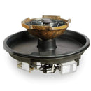 HPC | Burnt Sienna Concrete Bowl 4 Scupper H2Onfire Electronic Ignition 52"