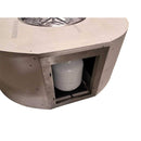 HPC | Round Enclosure Small Tank Penta Burner Match-Lit Ignition Fire Pit 60"