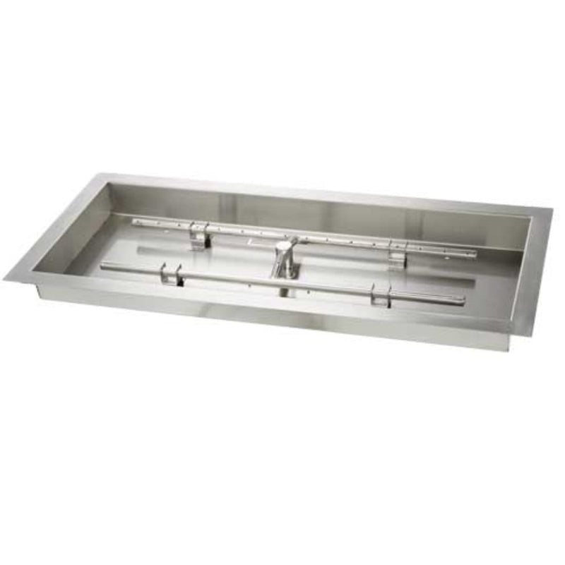 HPC | 90” x 16” Stainless Steel Rectangle H-Burners
