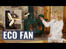 EcoFan UltrAir Heat Powered Wood Stove Fan - Gold Colored Blades