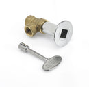 American Fireglass Key Valve 90 degree - 1/2" F.I.P. x 1/2" F.I.P.